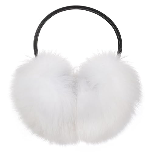 Harssidanzar Real Fox Fur Earmuffs