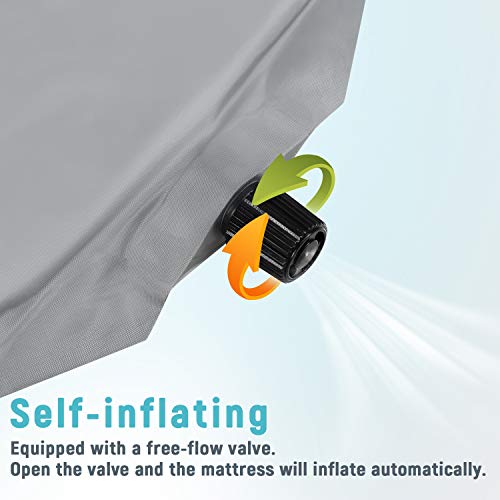 Minnebaby 8 Panel Playpen Mattress Compatible with Regalo Extra Large Play Yard, Self Inflating Octagon Playard Mat, Comfortable and Portable Pad with Carry Bag - Grey - Thumbnail 6