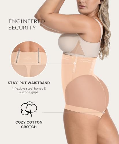 Image of SHAPELLX Women High Waist Tummy Control Slips Shapewear Panties Under Dress