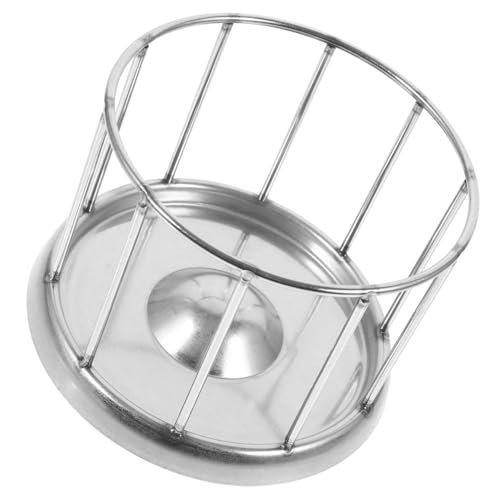Happyyami Tazón De Comida De Tortuga Animales Suministros para Mascotas Plato De Agua De Tortuga De Acero Inoxidable Plato Decorativo para Reptiles Plato De Alimentación De Reptiles Plato