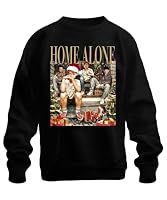 Home Alone Gangster Retro Vintage Kevin Kate Harry Marv - Christmas Xmas Unisex Christmas Jumper, black, M