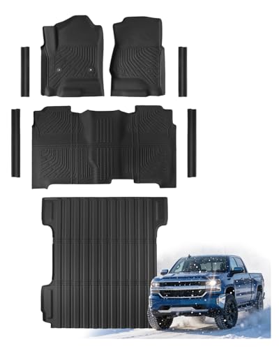 Image of Truck Bed Mat & Floor Liners for Silverado & Sierra 1500 Crew Cab