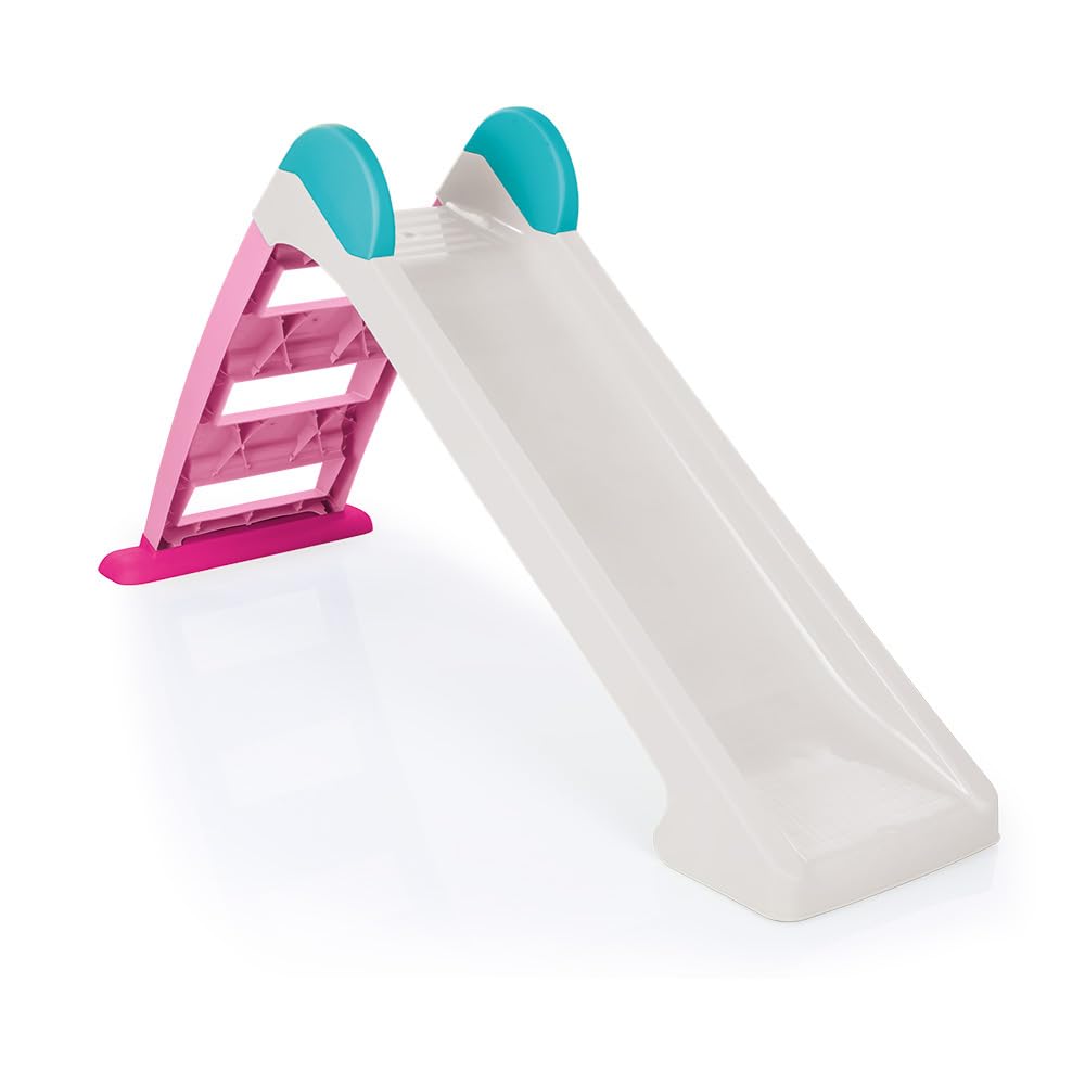 Dolu Indoor and Outdoor My First Pastel Slide For Children From 2 Years Toddler Slide Indoor Slide Kids Outdoor Play Equipment Garden Slide Outdoor Slide Free Standing Slide Kids Pink/White