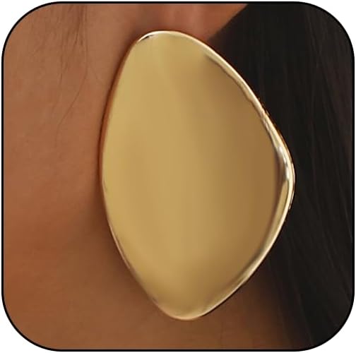 Chunky Gold Earrings for Women Large Chunky Gold Geometric Drop Dangle Statement Earrings Punk Party Jewelry