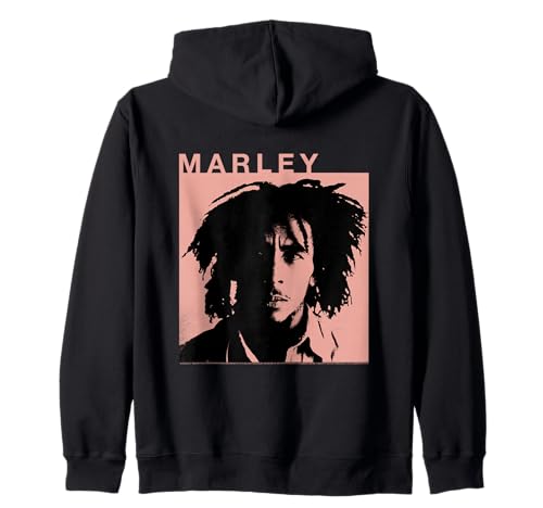 Bob Marley Square Reggae Música de Rock Off Sudadera con Capucha