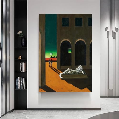 Impression sur toile Giorgio De Chirico resoudre le manque de caractere d'un salon 50x75 cm