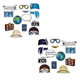 Beistle Around The World Photo Fun Signs 26 Piece, 5.5' - 11.25', Multicolored