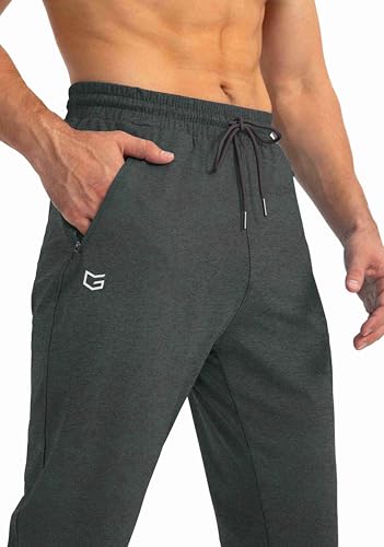 Image of G Gradual Men's Sweatpants with Zipper Pockets Tapered Joggers for Men Athletic Pants for Workout, Jogging, Running