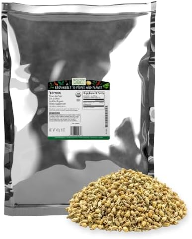 Frontier Co-op Bulk Yarrow Flower Cut and Sifted, 1lbs