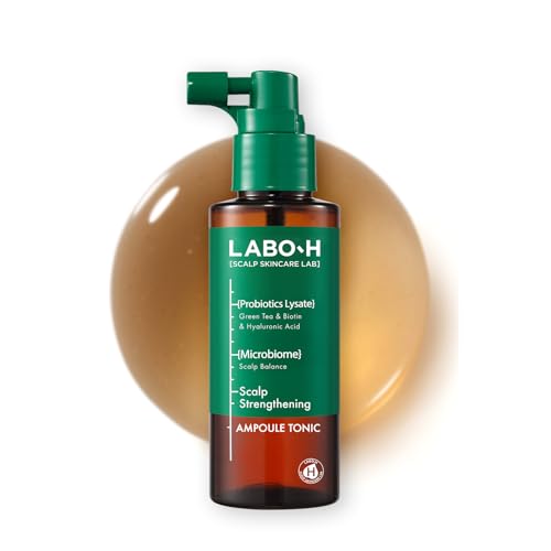 LABO-H Scalp Strengthening Spray for Hair Growth & Anti-Loss | Vegan Tonic Serum, Instant Cooling & Soothing with Rosemary and Peppermint Oil, Sulfate Free, Korean, 3.38 Fl oz.