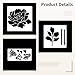 Set of 10 Floral Stencils – Large Pet Templates for Painting Roses, Sunflowers, Daisies On Wood, Fence, Wall, Furniture – Reusable DIY Home Decor Tools