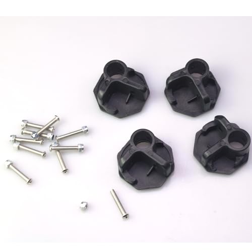 FDXGYH 4pcs Camping Chair Replacement Feet with Screws Repair Feet for Folding Chair Stool (Black)