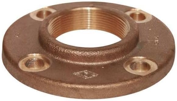 Red Brass Flange, FNPT, 2" - Pipe Size