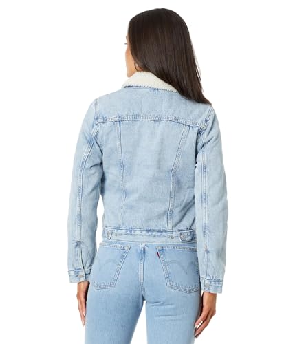 Image of Levi's Women's Original Sherpa Trucker Jackets (Standard and Plus)