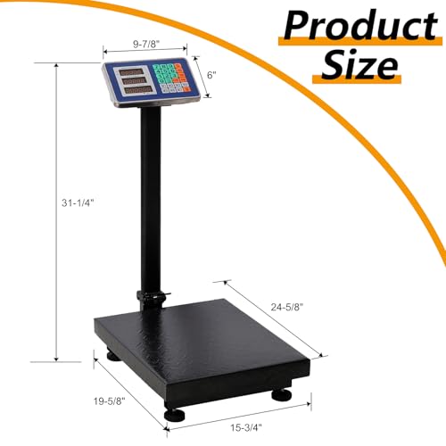 Báscula digital plegable de plataforma 660 lb miniatura 2