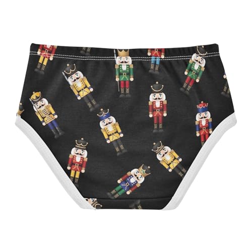 Colorful Nutcracker Soldiers Black Girl Panties Cute Toddlers Underwear Floral Cotton Fancy Briefs Girls Undies 2t2