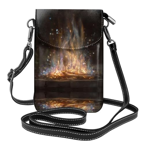 Sac à bandoulière motif flamme avec rabat pour les trajets quotidiens et sorties