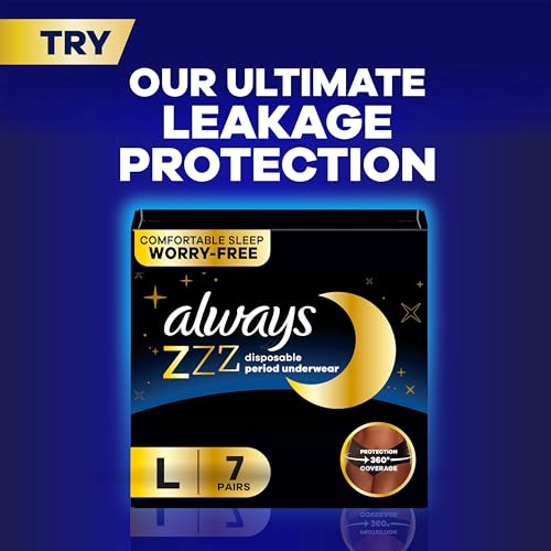 Image of Always Ultra Thin Feminine Pads with Wings for Women, Size 5, Extra Heavy Overnight Absorbency, Unscented, Up to 100% Leak-Free Comfort, 60 Count
