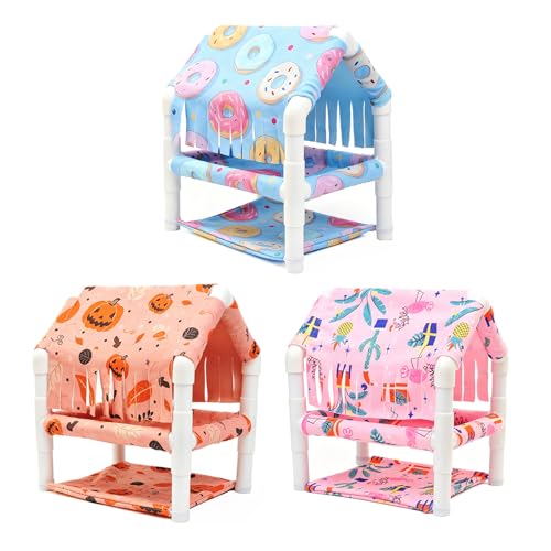 Casas de escondite para mascotas pequeñas y hámster lavable 7