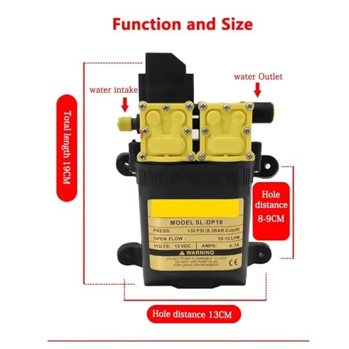 Pompe double intelligente électrique agricole haute pression pour cuve de traitement - 7