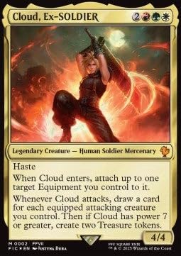 Cloud, Ex-Soldier FIC-2 Mythic Englisch Boosterfrisch Foil - Commander: Magic: The Gathering - FINAL Fantasy - mit ReCollectibles-Versandschutz - für Magic/MTG
