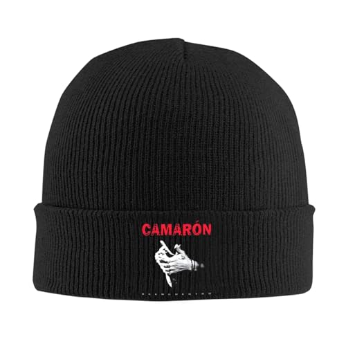 Photo de Winter Warmth,Vintage Flamenco Legend De La Isla Camarons Skullies Beanies Caps Unisex Winter Warm Knit Hat Men Hip Hop Adult Bonnet Hats
