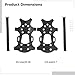 Pair of Ice Cleats Crampons, Anti Slip Shoe Covers, Teeth Traction Grips, Universal Snow Grippers for Winter Hiking Boots, Metal Spikes, Outdoor Walking Climbing Gear