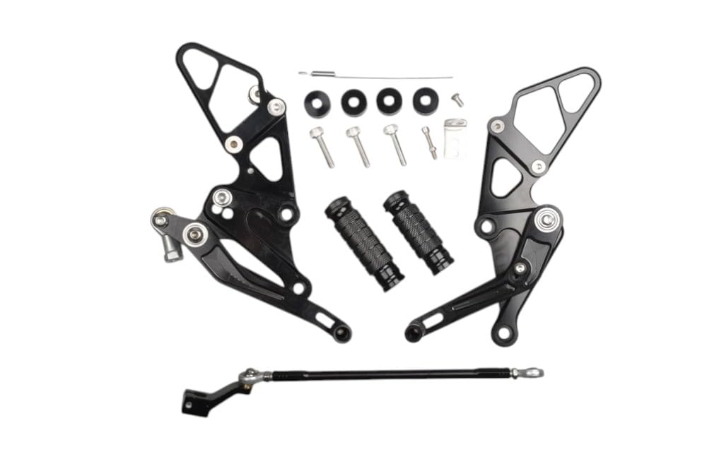 avdb-moto Pedane Arretrate Regolabili compatibile con YAMAHA MT07 MT-07 RM04 2014-2017, XSR 700 2017-2025, MT07 Tracer 700 2016-2019, MT07 MT-07 2018-2020, TRACER 7 /GT 2020-2025, MT07 2021-2023