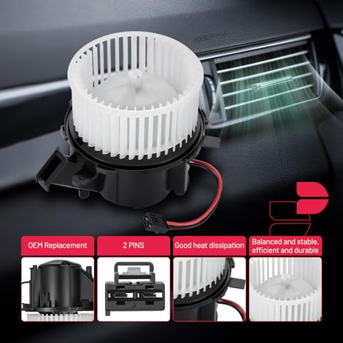 Image of BDFHYK AC Heater Blower Motor Fan 700301 Compatible with Audi A4 A5 Quattro Q5 RS5 S4 S5 SQ5 allroad,HVAC Blower Motor Assembly Replacement for 2311884 BM4590C PM4590 V15031941 8T1820021