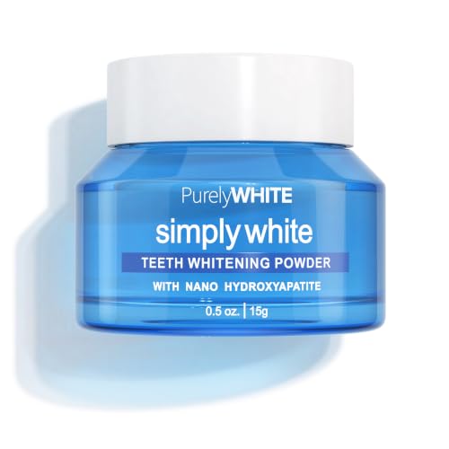 Image of PurelyWHITE DELUXE, Updated Design Whitening Powder - Removes Stains, No Sensitivity - Enamel-Safe Toothpaste Whitening Powder for Coffee, Tea, Food, and Wine.