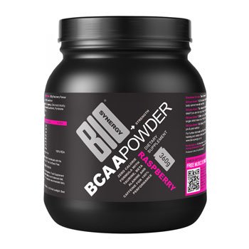 BCAA Poudre goût Framboise Bio-Synergy Deluxe 360 g après le fitness