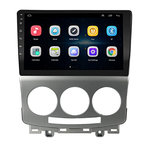 EZoneTronics Carplay Android Autoradio Stereo für Mazda 5 2005–2010 mit 9 Zoll Touchscreen High Definition GPS Navigation Bluetooth USB WiFi Mirror Link SWC Player 2G RAM + 32G ROM