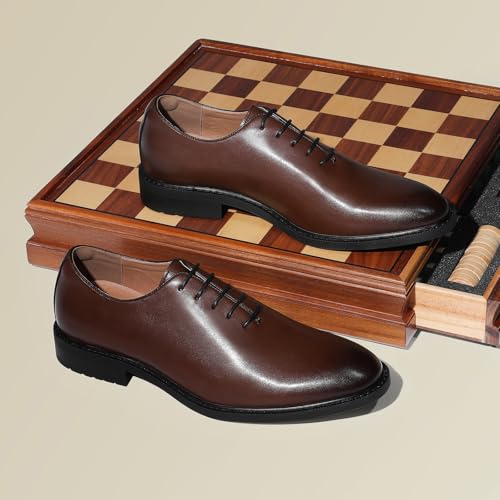 DESAI Classic Oxford Dress Shoes Mens Formal Business Lace-up Full Grain Leather Shoes for Men4