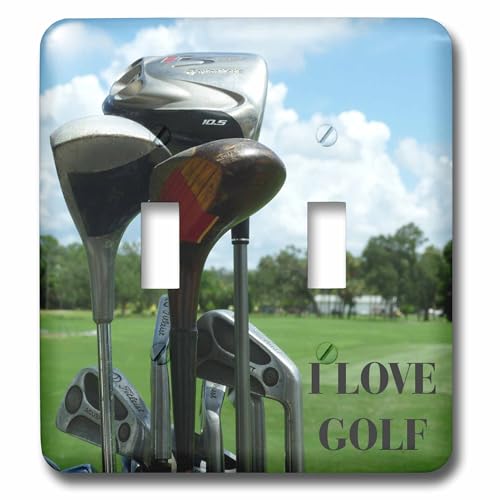 Interrupteur de golf 3dRose pour remplacer vos plaques murales blanches