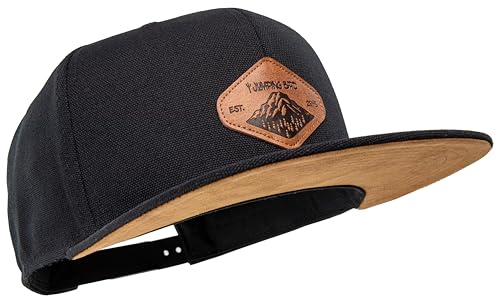Jumping Bird Baseball Cap Unisex Titlis • Outdoor Snapback Cap • Individuell verstellbar und leicht abwaschbar • Kappe Schwarz