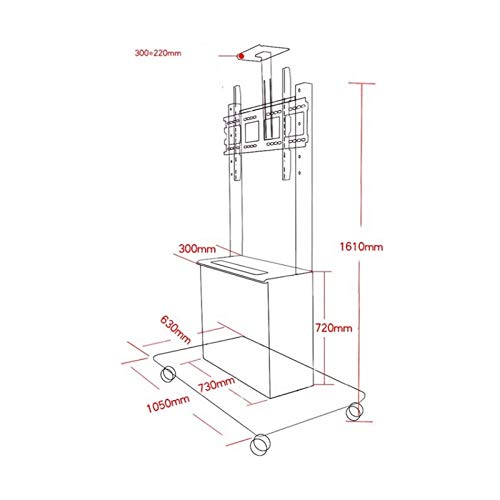 Soporte móvil para TV ajustable 40-86 pulgadas miniatura 6