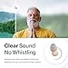 Audien Atom Pro 2 Hearing Aid - Wireless Rechargeable OTC Hearing Aids for Seniors & Adults, Nearly Invisible, Premium Comfort Design