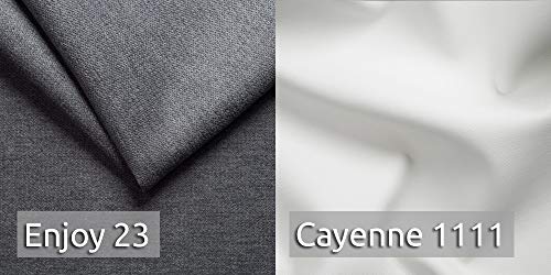 Ecksofa Rino mit Schlaffunktion und Bettkasten - L-Form Couch, Polsterecke, Couchgarnitur, Eckcouch, Ecke, Sofa, Sofagarnitur - Ottomane Universal (Enjoy 23 + Cayenne 1111) – Bild 8