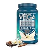 Vega Premium All-in-One Nutrition Protein Powder – 20g Plant-Based Vegan Protein, Vitamins & Probiotics, Vanilla Chai, 874g (18 Servings)