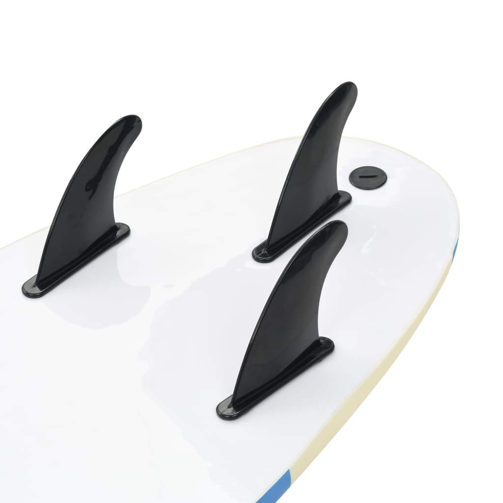 Festnight Tabla de Surf para los Adultos y Niños, con 1 Correa y 3 Aletas Extraíbles de Plástico Diseño de Estrella 170 x 46,8 x 8 cm