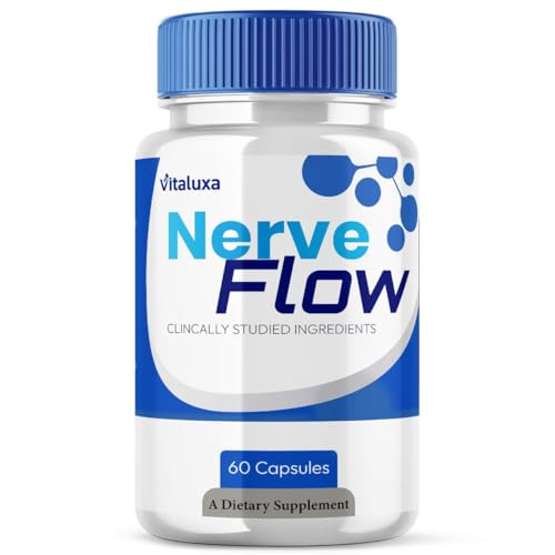 Nerve Flow Capsules, NerveFlow Supplement Extra Strength Support Pills, Nerve Flo Advanced Health Capsaicin Max Blend Blood Balance Natural Multivitamin Formula (60 Capsules)