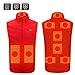 FZYLQY Men & Women Heated Vest Jacket 9 Heating Zones for All-Day Warmth Machine Washable Vests Winter Body Warmer Outdoor