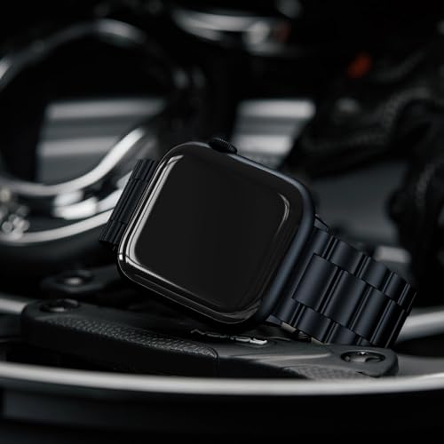 Image of EPULY Metal Band Compatible with Apple Watch Bands for Men 49mm 46mm 45mm 44mm 42mm 41mm 40mm 38mm, Business Stainless Steel Strap for iWatch Bands Series 11 10 9 8 7 6 5 4 3 2 1, SE3 2 1, Ultra3 2 1