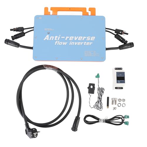 Walfront 800W Micro Inversor Solar Grid Tie Microinverter IP66 Inverters de Energía de Agua Control de Aplicaciones MPPT de Flujo Inverso para Panel Solar (Enchufe UE 230V)
