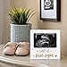 Tiny Ideas Love at First Sight Sonogram Picture Frame, Gender Neutral Ultrasound Keepsake, Ideal Pregnancy Gift, Baby Shower and Nursery Decor, 4” x6” Photo Insert, Gold, Silver And White