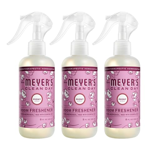 MRS. MEYER'S CLEAN DAY Room Spray, Peony Scent, 8 Fl Oz Bottle - 3 Pack