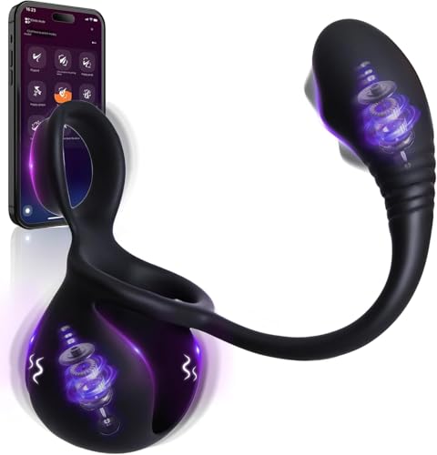 Plug anal con función de vibración y masajeador de próstata flexible