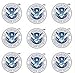 United States US DHS Department of Homeland Security Seal Insignia - SET of 9 - Window Bumper Laptop Stickers