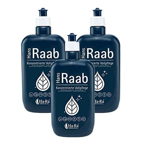 Hans Raab - Set per la cura completa concentrata originale, 3 x 500 ml, detergente universale per la casa, il giardino e l'auto, economico, versatile e delicato sulla pelle, buon biodegradabile