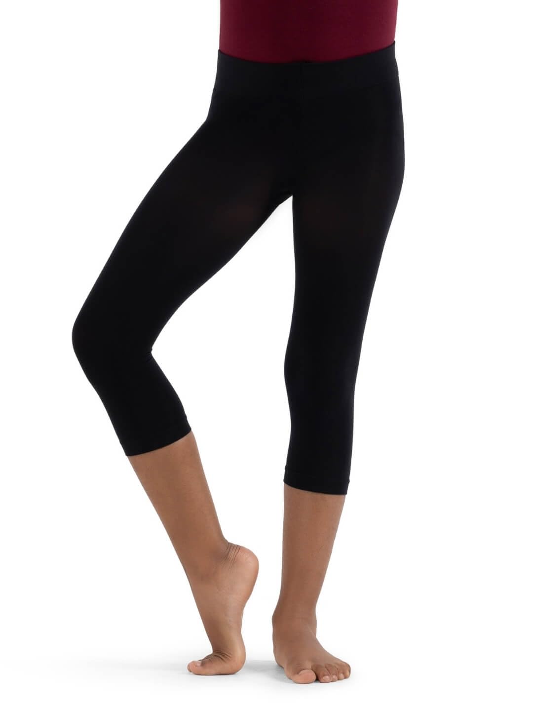 Capezio Big Girls' Ultra Soft Hip Rider Capri Tight Socks